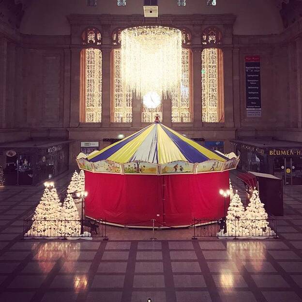 Stille Nacht in Leipzig Hauptbahnhof